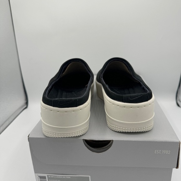 NWT Nike Air Force 1 Lover XX Black Suede Leather Slip On Mule Platform Sneakers - Picture 10 of 16